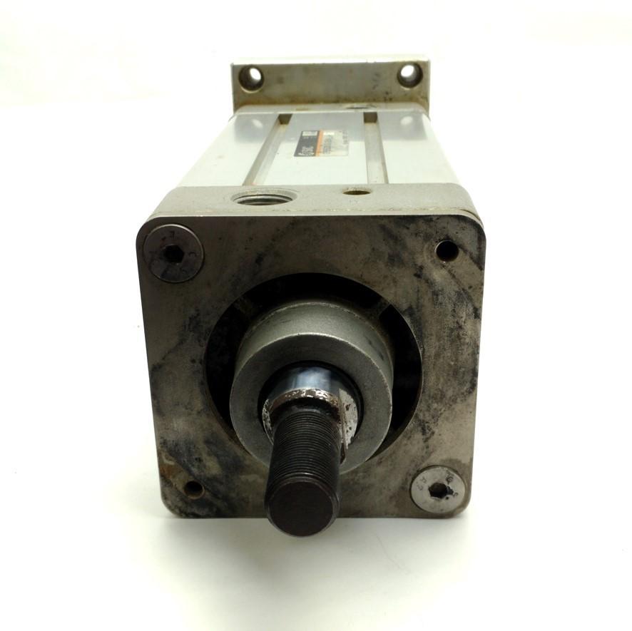 Used SMC CP95SDB100-125W Double Rod Cylinder 125mm Stroke 100mm Bore 145PSI 3/8"NPT
