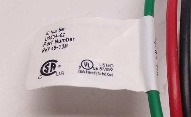 Used Turck RKF 46-0.3M 4 Wire Minifast Receptacle w/RSM RKM 46-1M U2283-19 Cordset