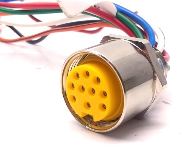 Used Lot Of 5 Turck US-06877/RXF 106-0.3M/14.5/NPT W/LN Receptacle Cable 10Pin Female