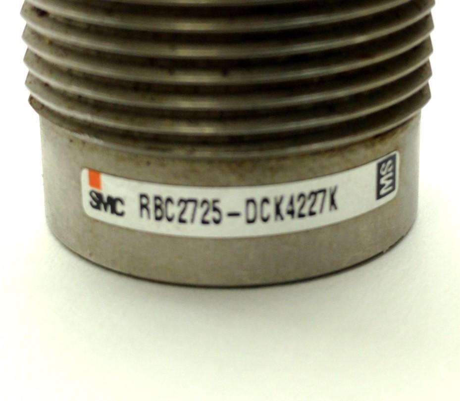 Used SMC RBC2725-DCK4227K Shock Absorber, M27 x 1.5 Thread, 25mm Stroke, 58mm Long