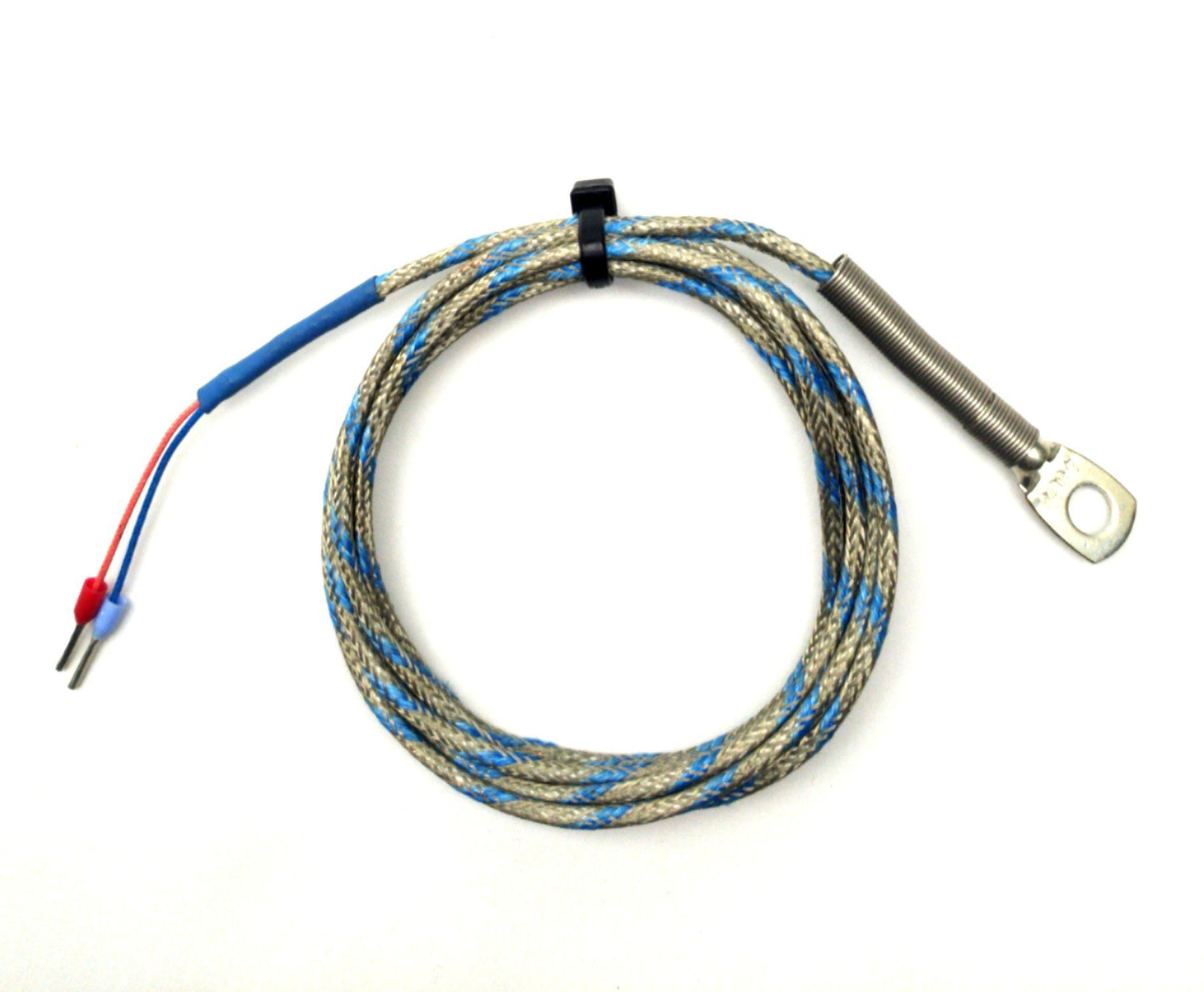 Used Ulma 9371263 Ring Terminal Thermocouple, 0.25" Hole Diameter, Type J, 56" Long