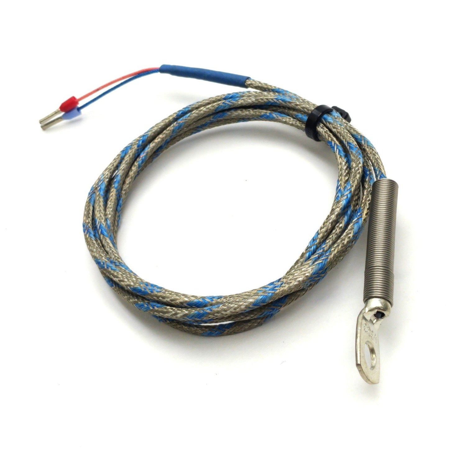 Used Ulma 9371263 Ring Terminal Thermocouple, 0.25" Hole Diameter, Type J, 56" Long