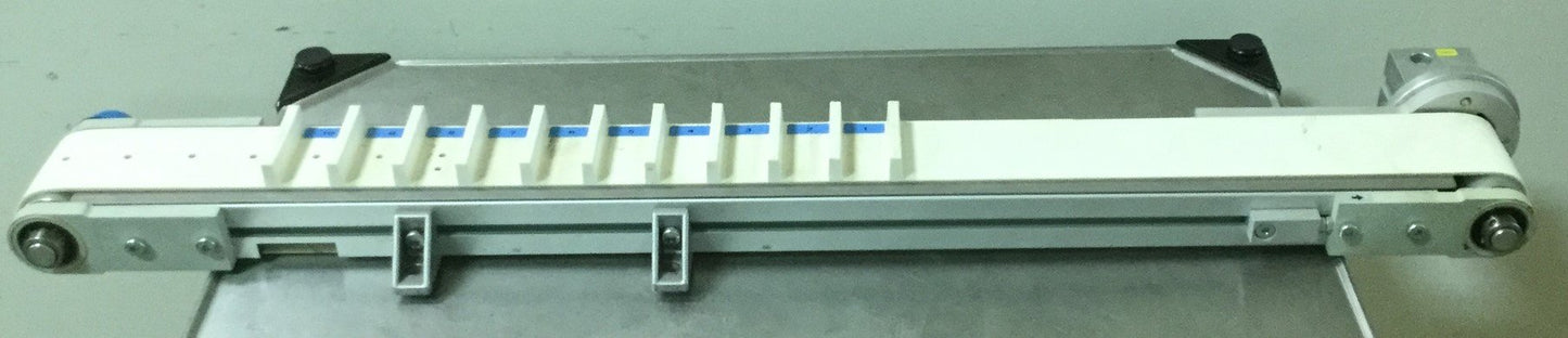 Used Dierre Roller Conveyor Belt Length: 1000mm Belt Width: 70mm, Coupling: 10mm