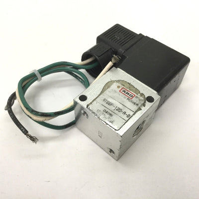 Used ARO CAT66P-120-A-G Solenoid Valve, 2-Position 3-Port, Voltage: 120VAC 50/60Hz
