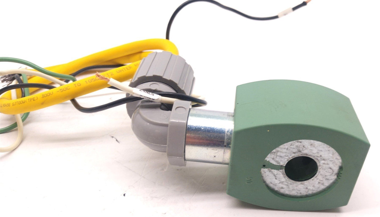 Used Asco Red Hat II 104R Shut Off Valve, 1/2" Pipe, Max Pressure: 150PSI, 10.1 Watts