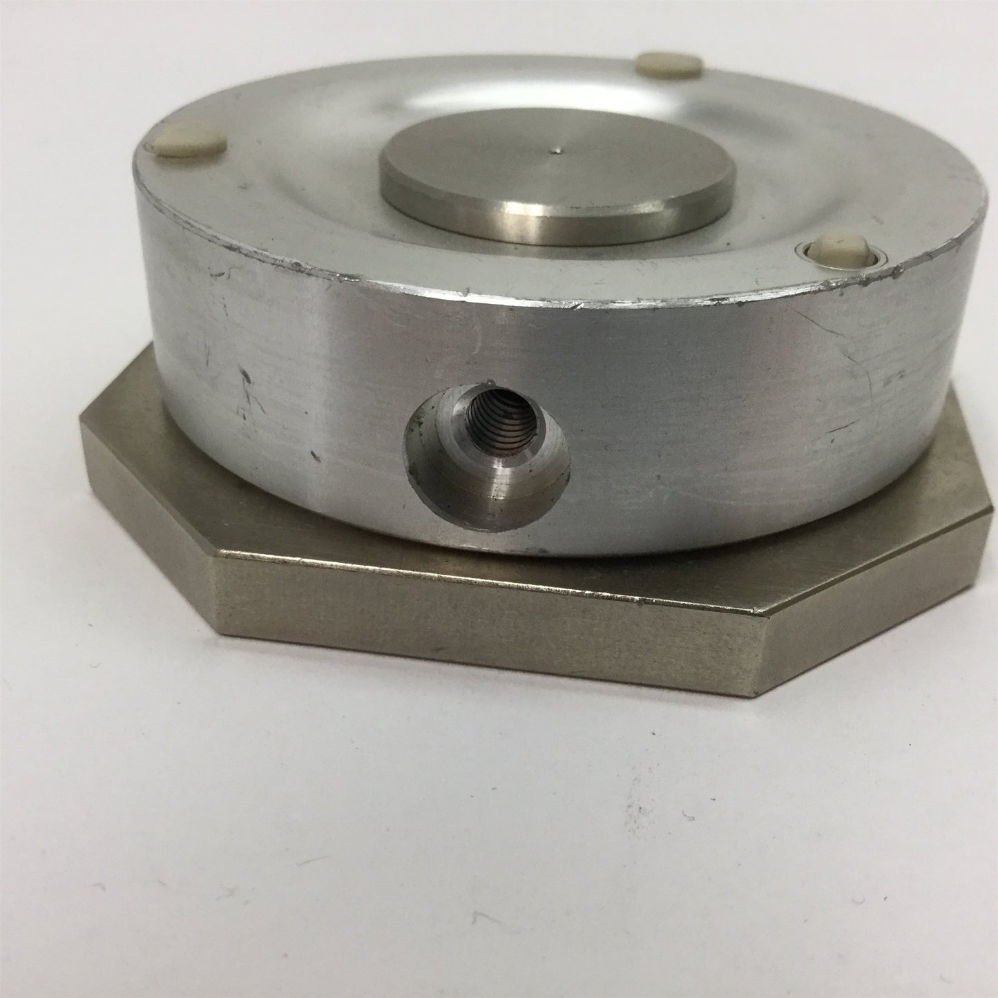 Used Rexroth 2-650-100-040 Non-Contact Transfer Unit, Ports: M5 x 0.8, W/ Mount Plate