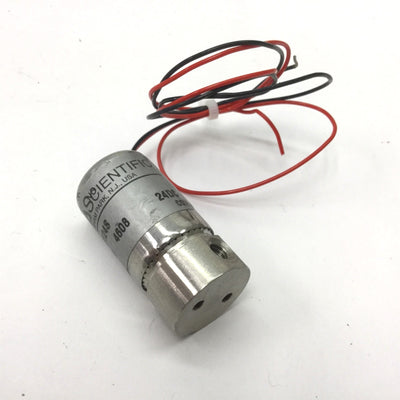Used Asco Scientific AL3124S Solenoid Valve, Voltage: 24VDC, Ports: 10-32 (M5)