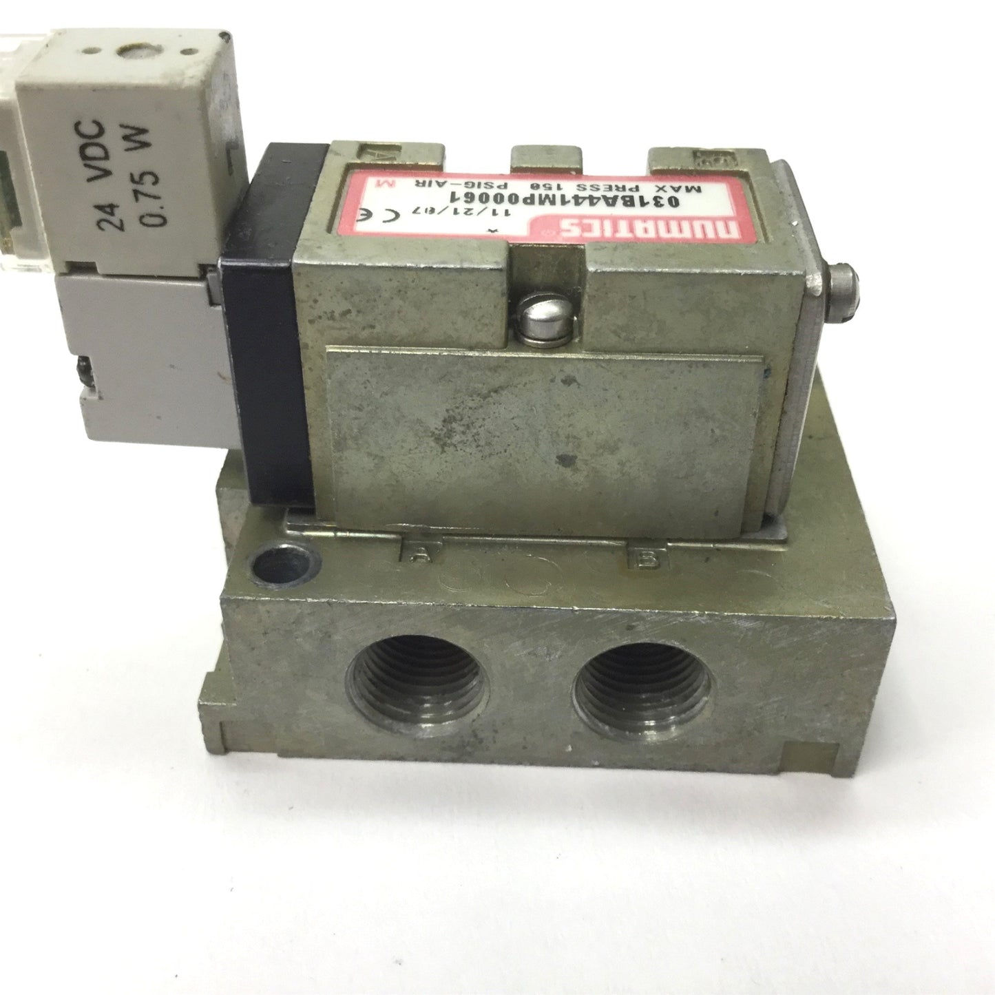 Used Numatics 031BA441MP00061 Solenoid Valve, 2-Position 5-Port, Pressure: 150psi