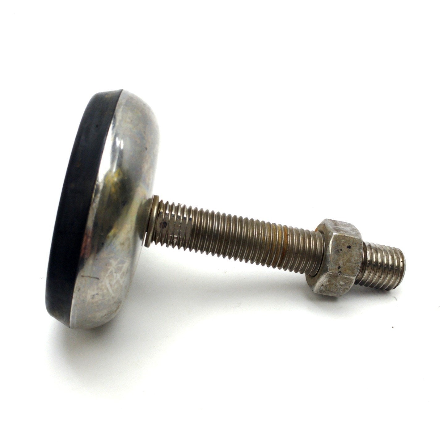 Used Vibration-Damping Swivel Leveling Foot SS 1,000lbs 4" ½-10 Thread Ø3 13/16" Foot