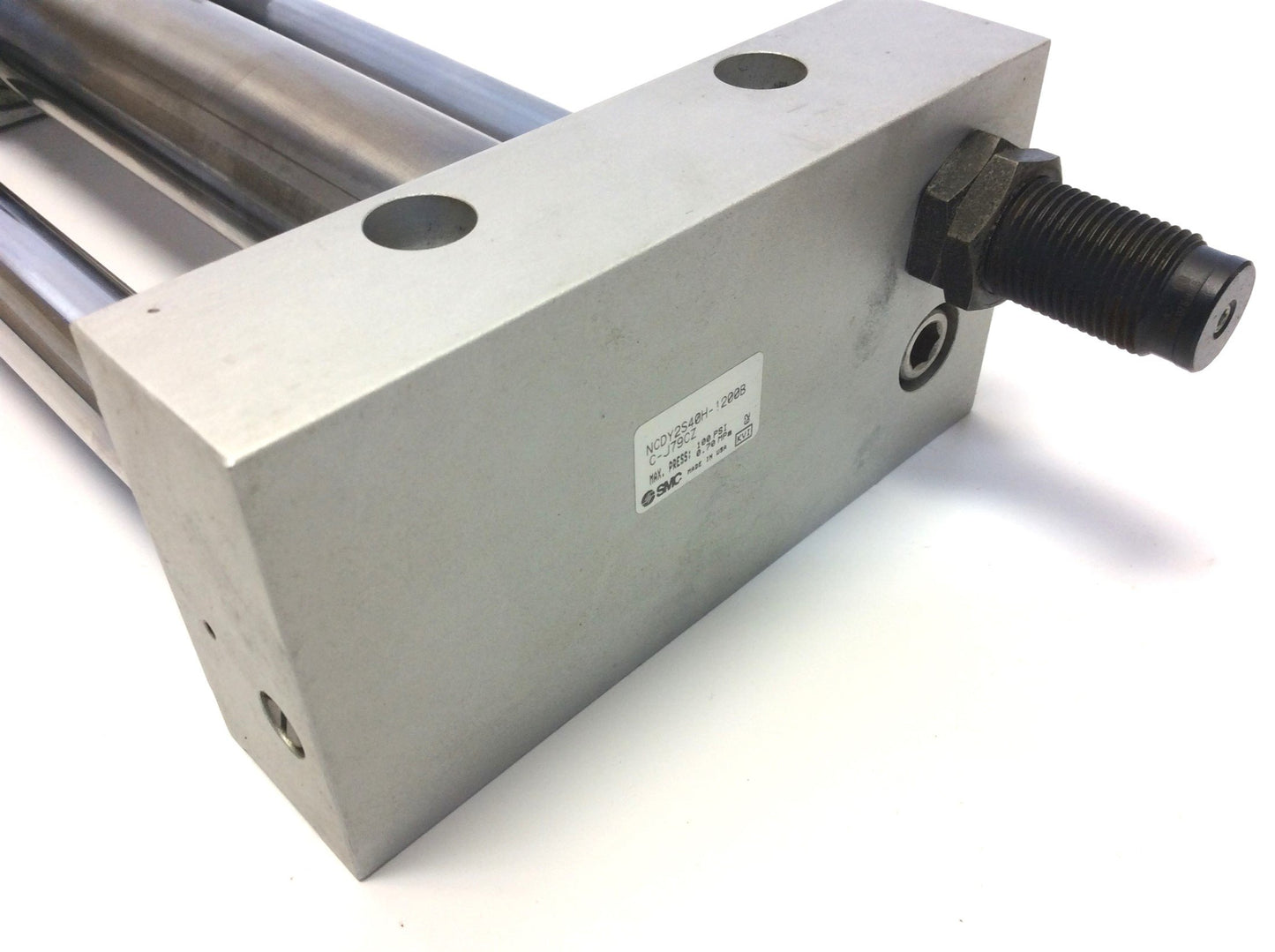 Used SMC NCDY2S40H-1200BC-J79CZ Rodless Cylinder, Slide Bearing, 12 Stroke 1-1/2 Bore