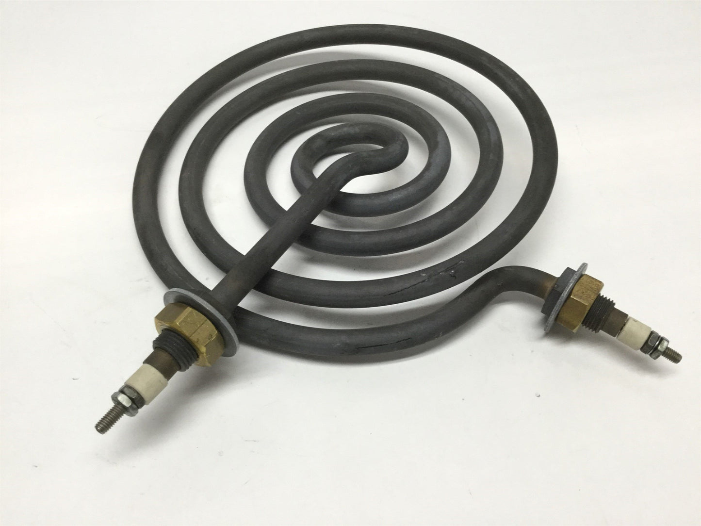 Used Watlow R3A23 Coiled Heater Element, 2000W 230VAC, 0.430" Tube, 8" Diameter