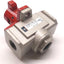 Used SMC NVHS4500-N03-X116 Ball Valve Lock Out, Pressure: 0.1-1 MPa, Ports: 3/8" NPT