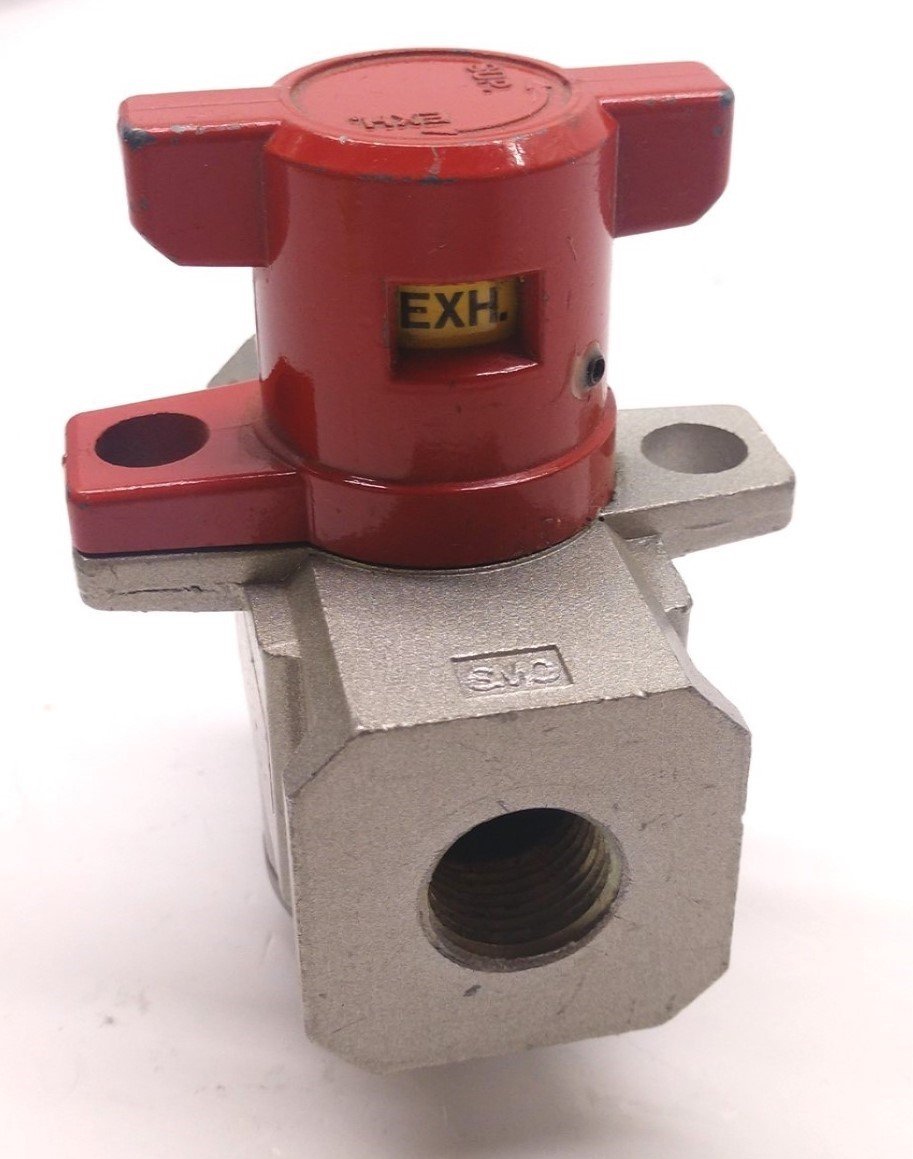 Used SMC NVHS4500-N03-X116 Ball Valve Lock Out, Pressure: 0.1-1 MPa, Ports: 3/8" NPT