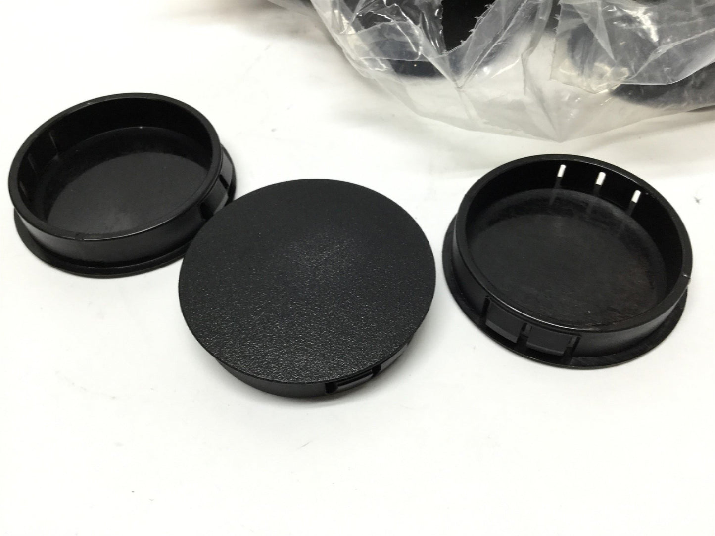 New – Open box Lot of 49 Microplastics 62MP2000 Lock Hole Plugs 2" Black Heat Stabilized Nylon