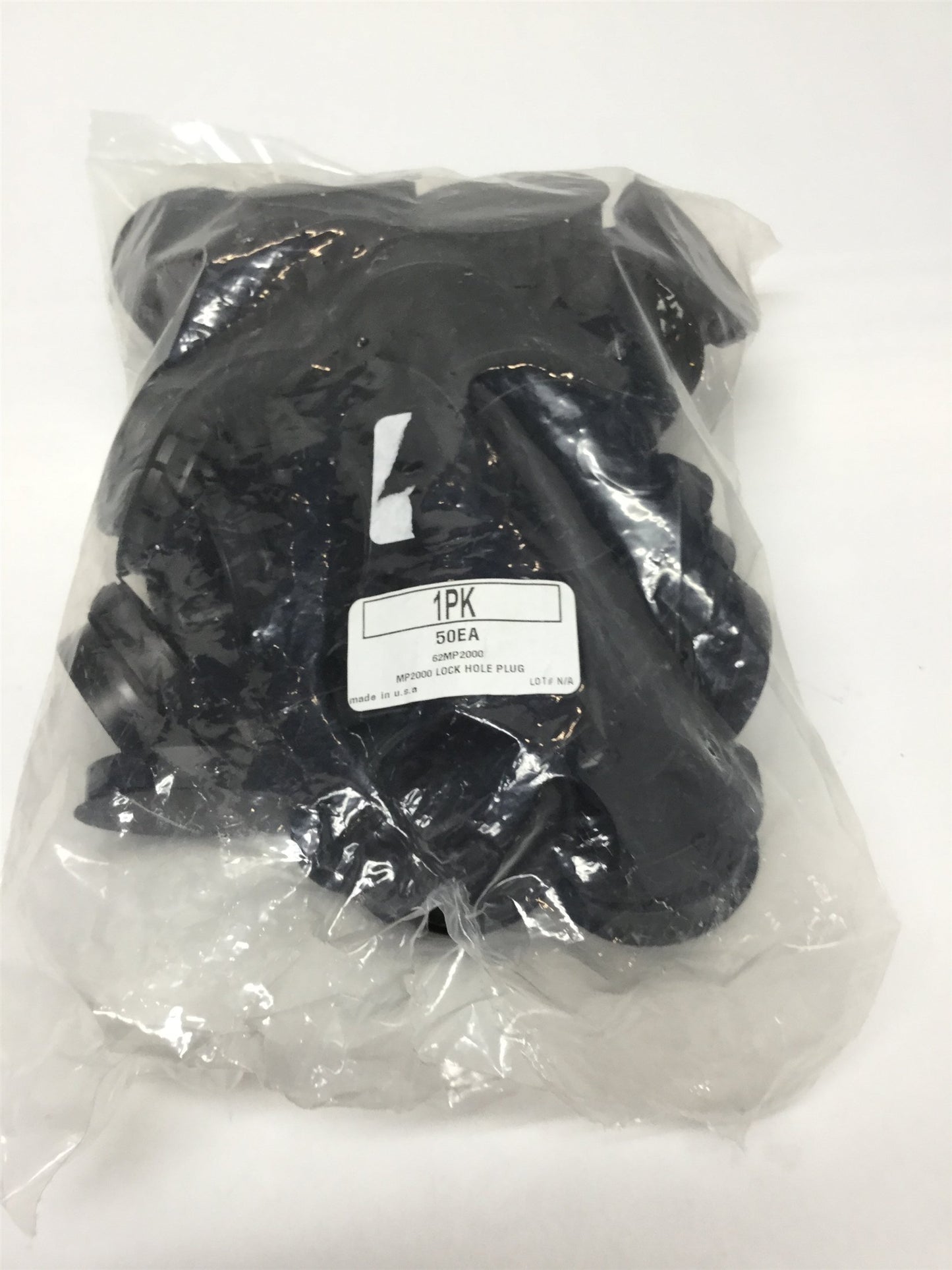 New – Open box Lot of 49 Microplastics 62MP2000 Lock Hole Plugs 2" Black Heat Stabilized Nylon