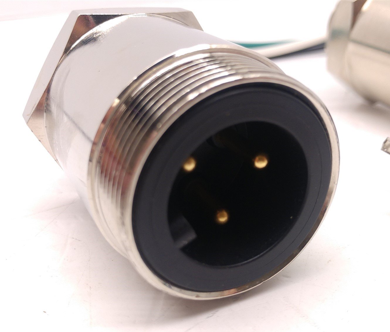Used Lot of 2 Turck U2-12103/GSDF 32-0.3M/14.5/NPT Male Receptacle Cable, 3-Pole