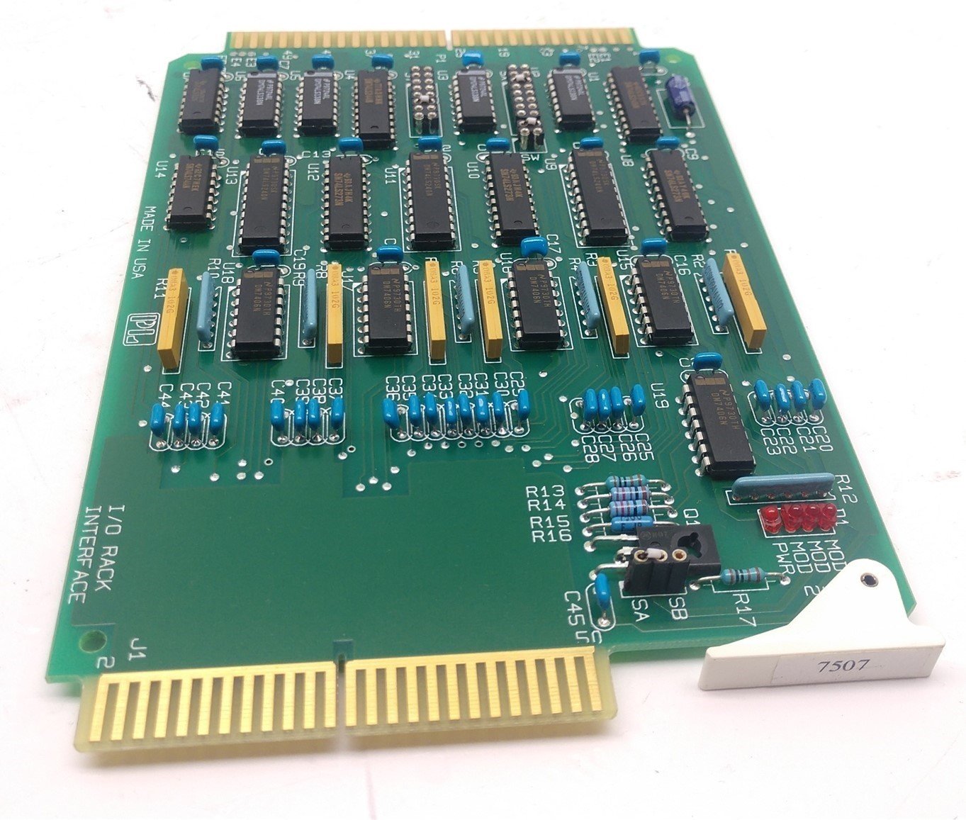 Used PL Prolog Tek I/O Rack Interface 7507 PWB 110414-0020REV.003