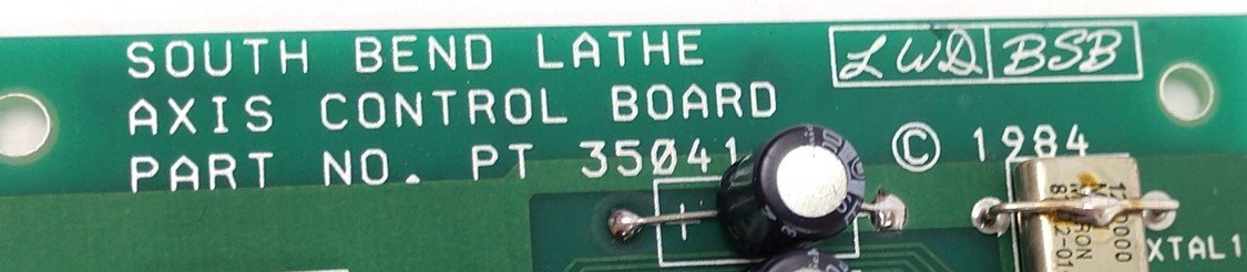 Used South Bend Lathe PT 35041-C1 Axis Control Board
