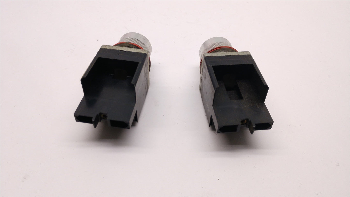 Used Lot of 2 ALLEN-BRADLEY 800MR-JX2K 3-Position Selector Switch Series A