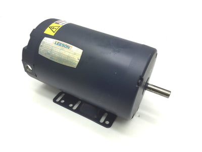 Used Leeson C6T17NB60B AC Motor, Voltage: 127-220VAC 60Hz, Shaft: 5/8" Diameter