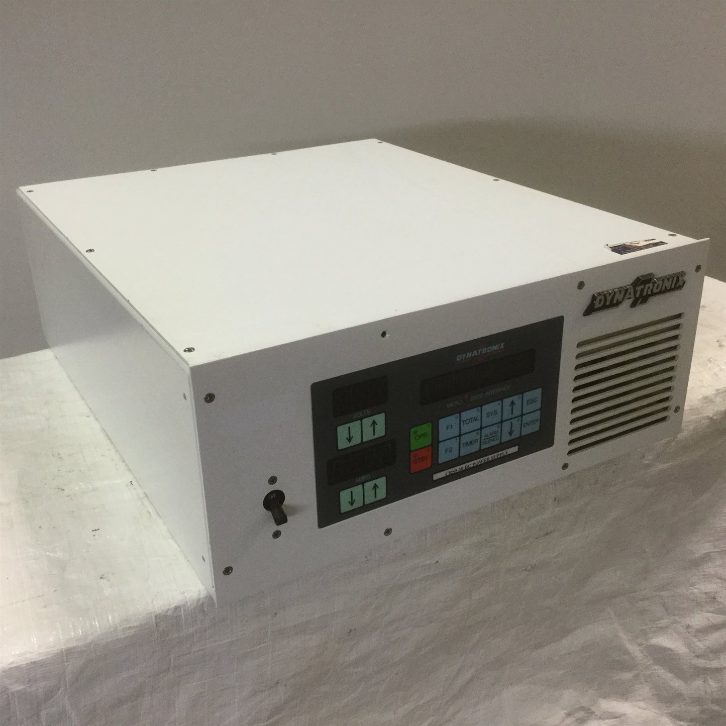 Used Dynatronix CRS9-10 DC Power Supply, Out: 9V 10A w/Microstar & PLC Option Analog
