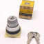 Used Square D Class 9001 Type KS-11K1 Series A 2-Position Selector Switch With Keys