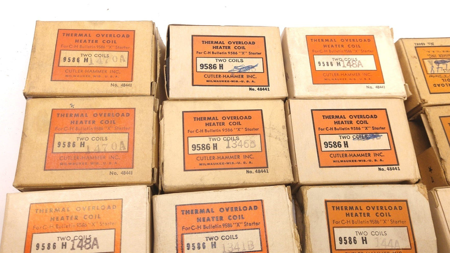 Used Lot of 20 Cutler-Hammer Miscellaneous Thermal Coils And Relays See Pictures