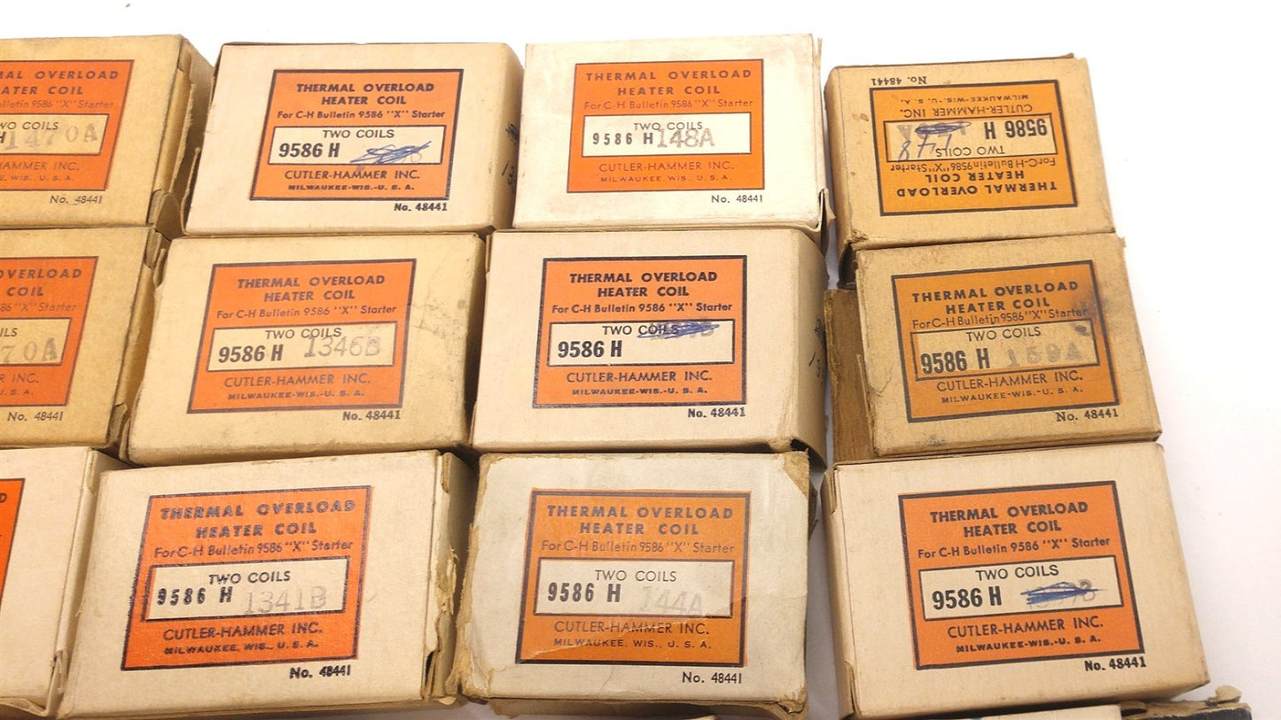 Used Lot of 20 Cutler-Hammer Miscellaneous Thermal Coils And Relays See Pictures