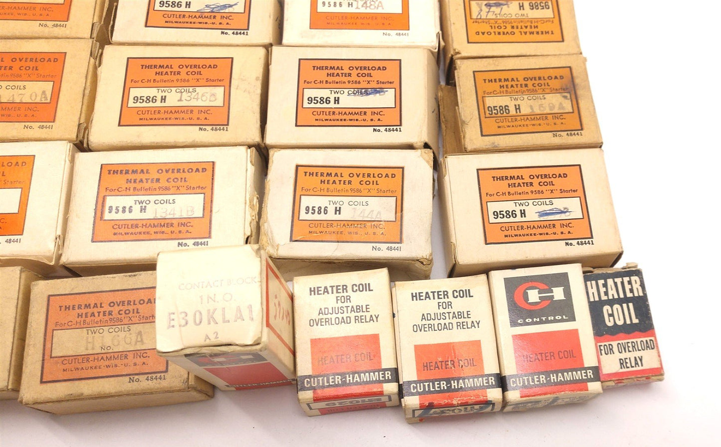 Used Lot of 20 Cutler-Hammer Miscellaneous Thermal Coils And Relays See Pictures