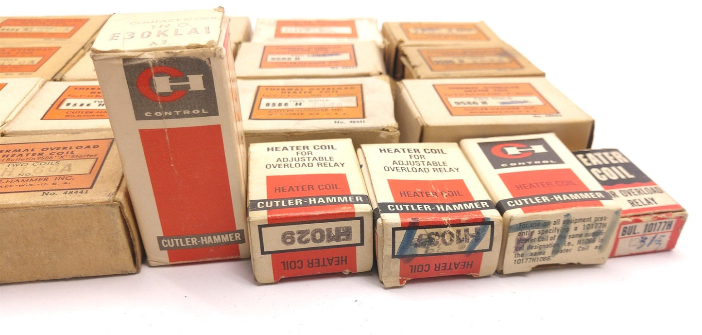Used Lot of 20 Cutler-Hammer Miscellaneous Thermal Coils And Relays See Pictures