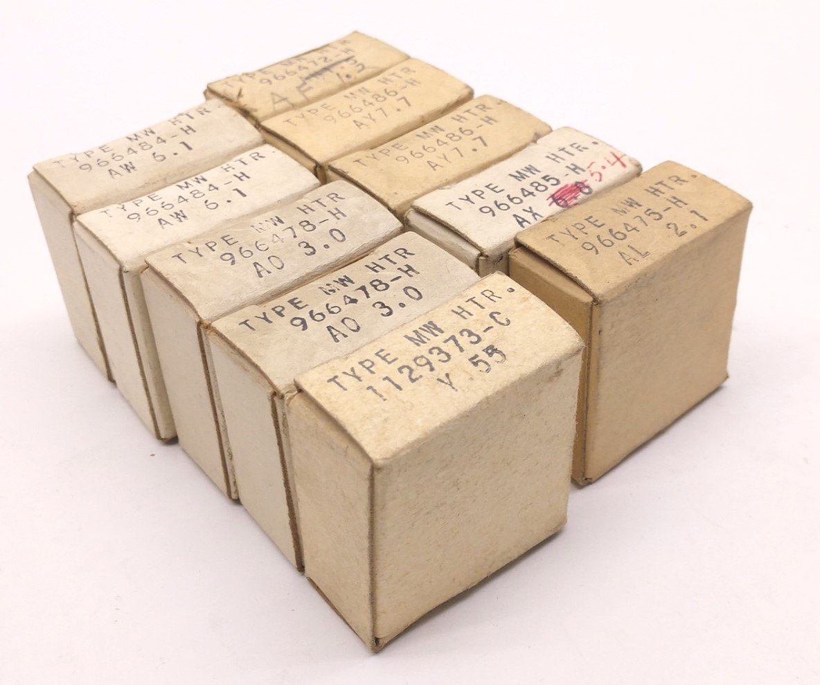 Used Lot of 10 Type MW HTR Miscellaneous Parts