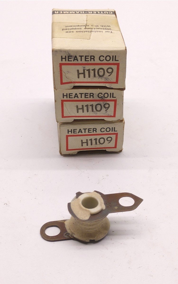 Used Lot of 3 In Box Cutler-Hammer Control H1109 Heater Coils