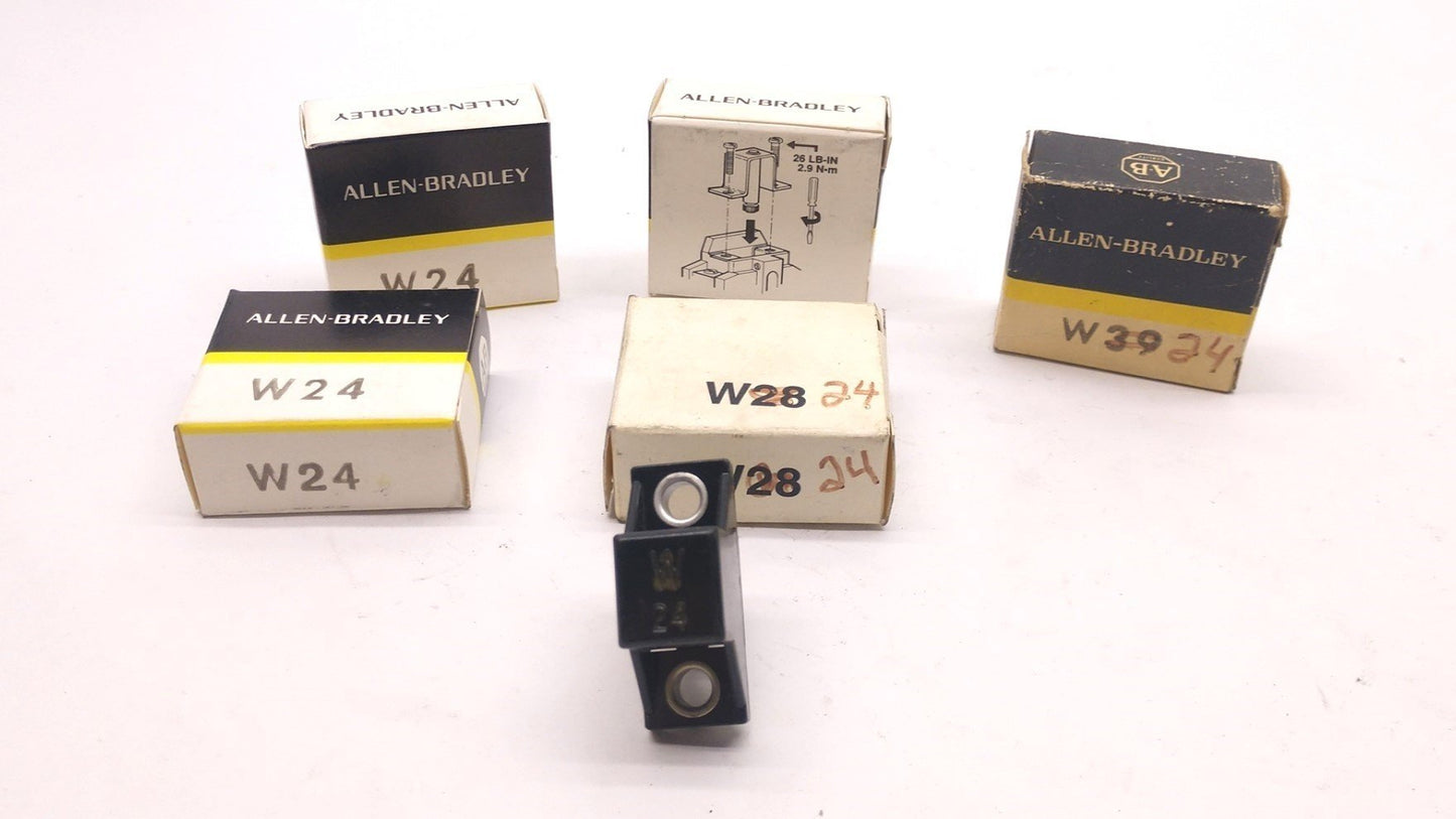 Used Lot of 5 In Box Allen-Bradley W24 Heater Element