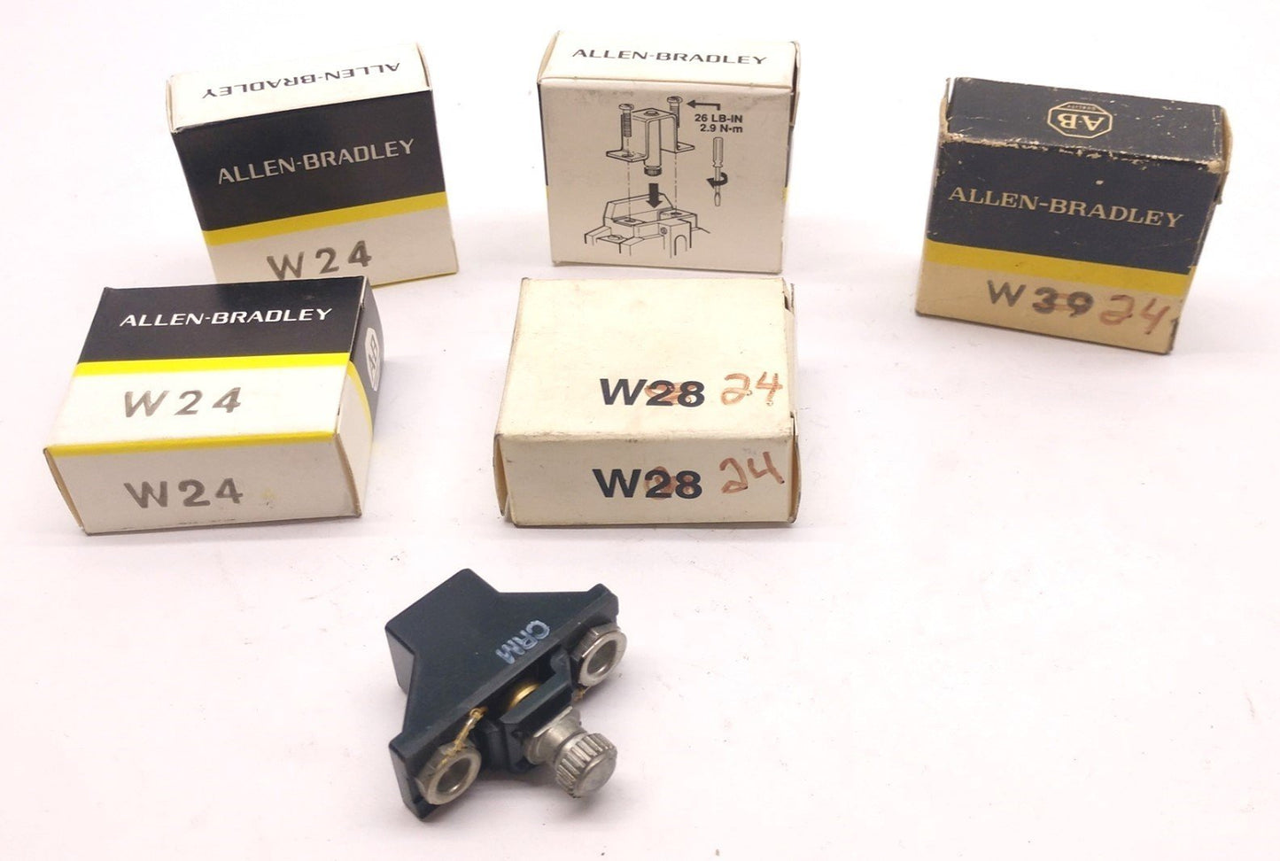 Used Lot of 5 In Box Allen-Bradley W24 Heater Element