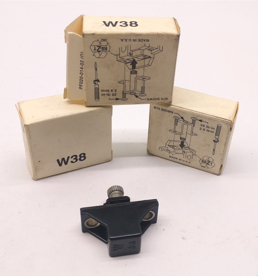 Used Lot of 3 In Box Allen-Bradley W38 Heater Element