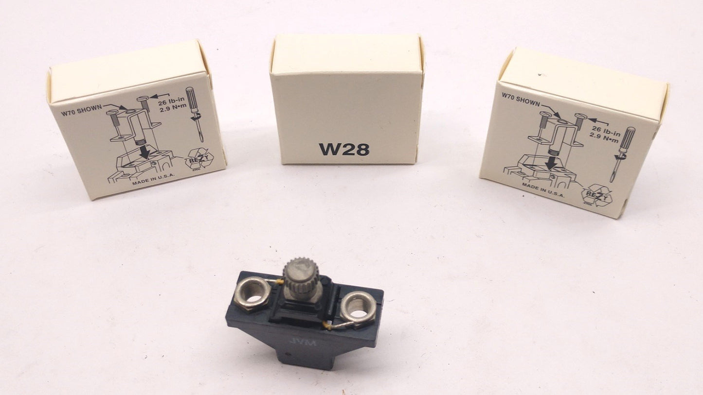 Used Lot of 3 In Box Allen-Bradley W28 Heater Element
