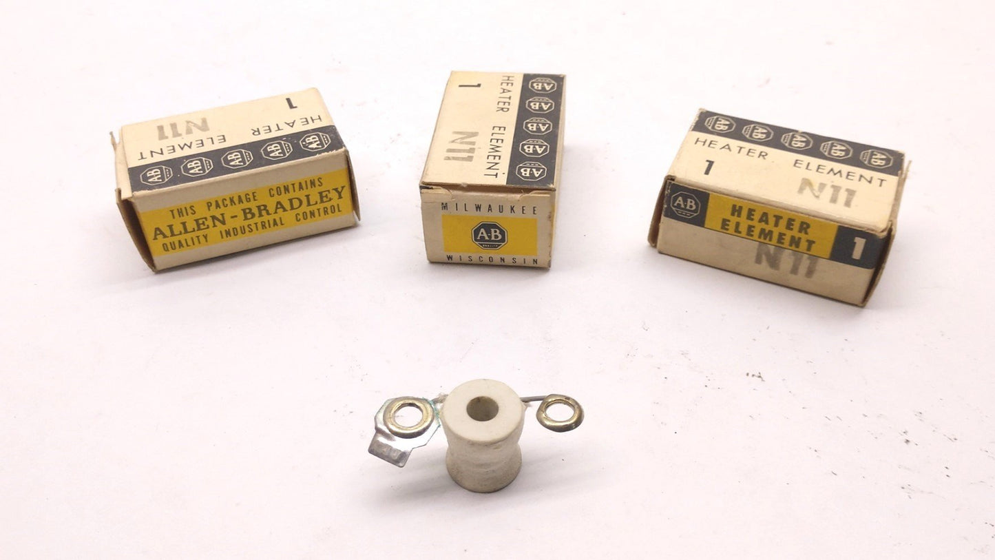 Used Lot of 3 In Box Allen-Bradley N11 Heater Element