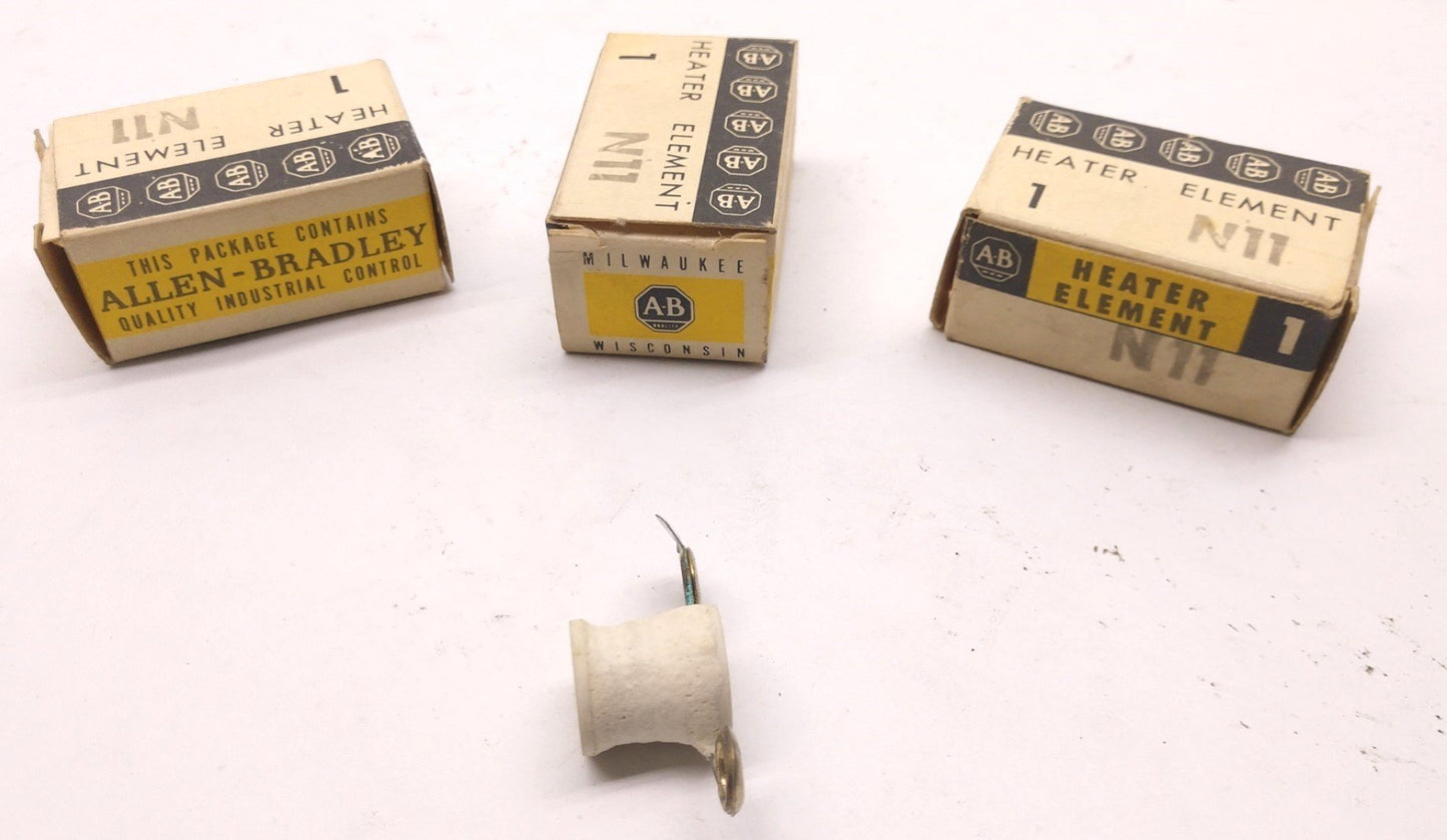 Used Lot of 3 In Box Allen-Bradley N11 Heater Element
