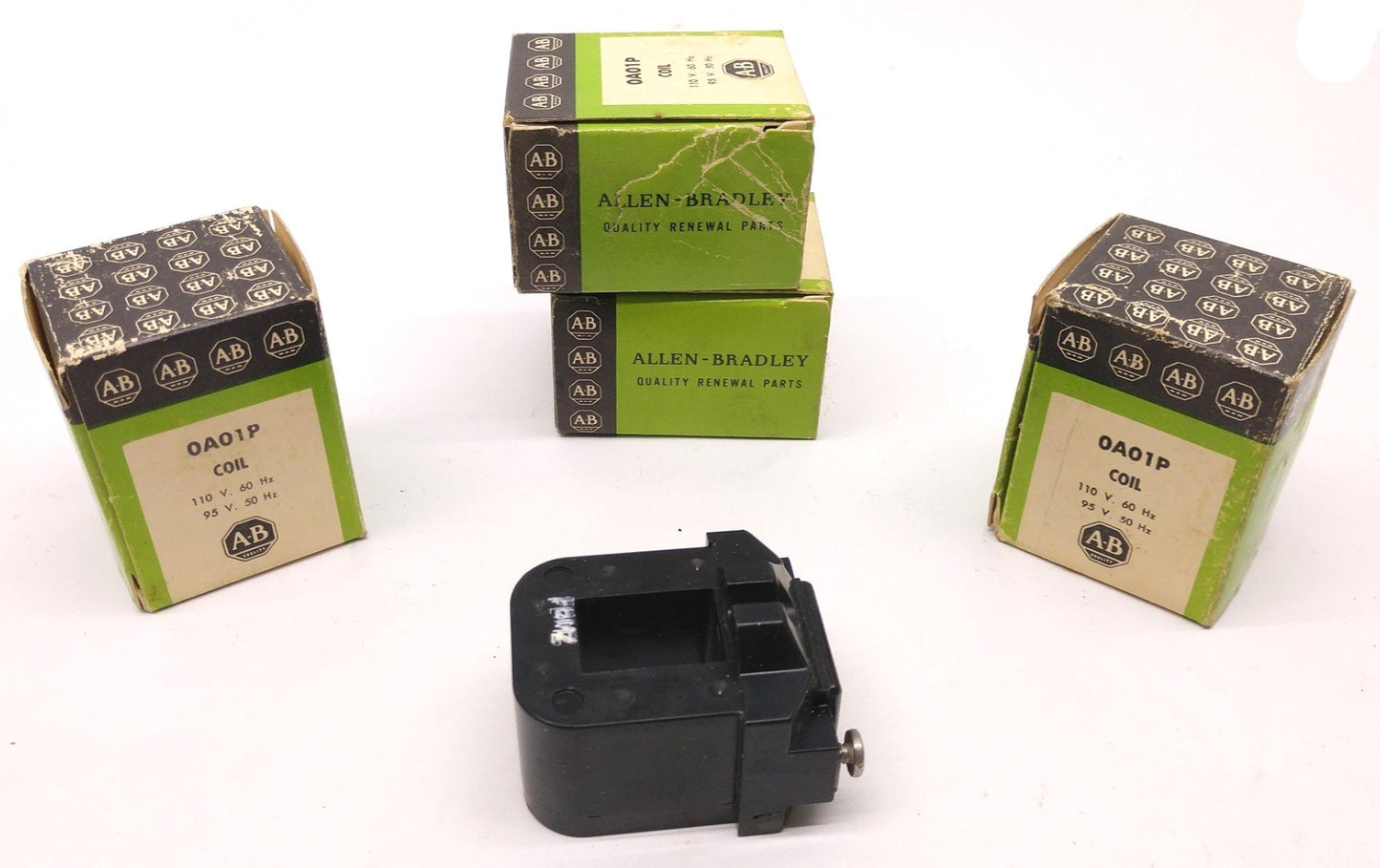 Used Lot of 4 Allen Bradley 0A01P Coils, Voltage: 110-95V 50-60Hz