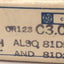 Used Lot of 2 General Electric CR123 C3.01A Overload Heater Relay Element