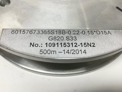 New – Open box Saint Gobain S18B-0.22-0.15*D15A G820 Winter Fixed-Diamond Abrasive Wire 500m
