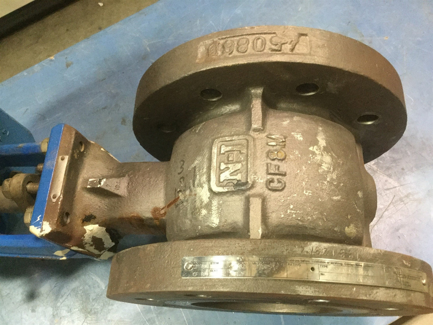 Used Finetrol FC Plug Control Valve 6" 150# w/Quadra Powr II Actuator&I/P Positioner2