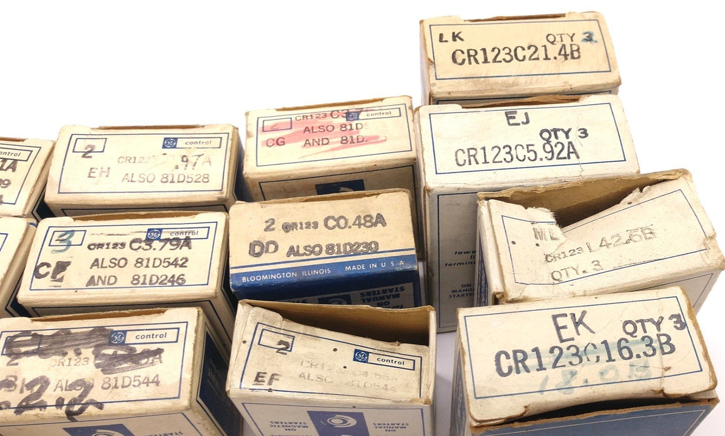 Used Lot of 14 In Box General Electric Miscellaneous Coils See Pictures