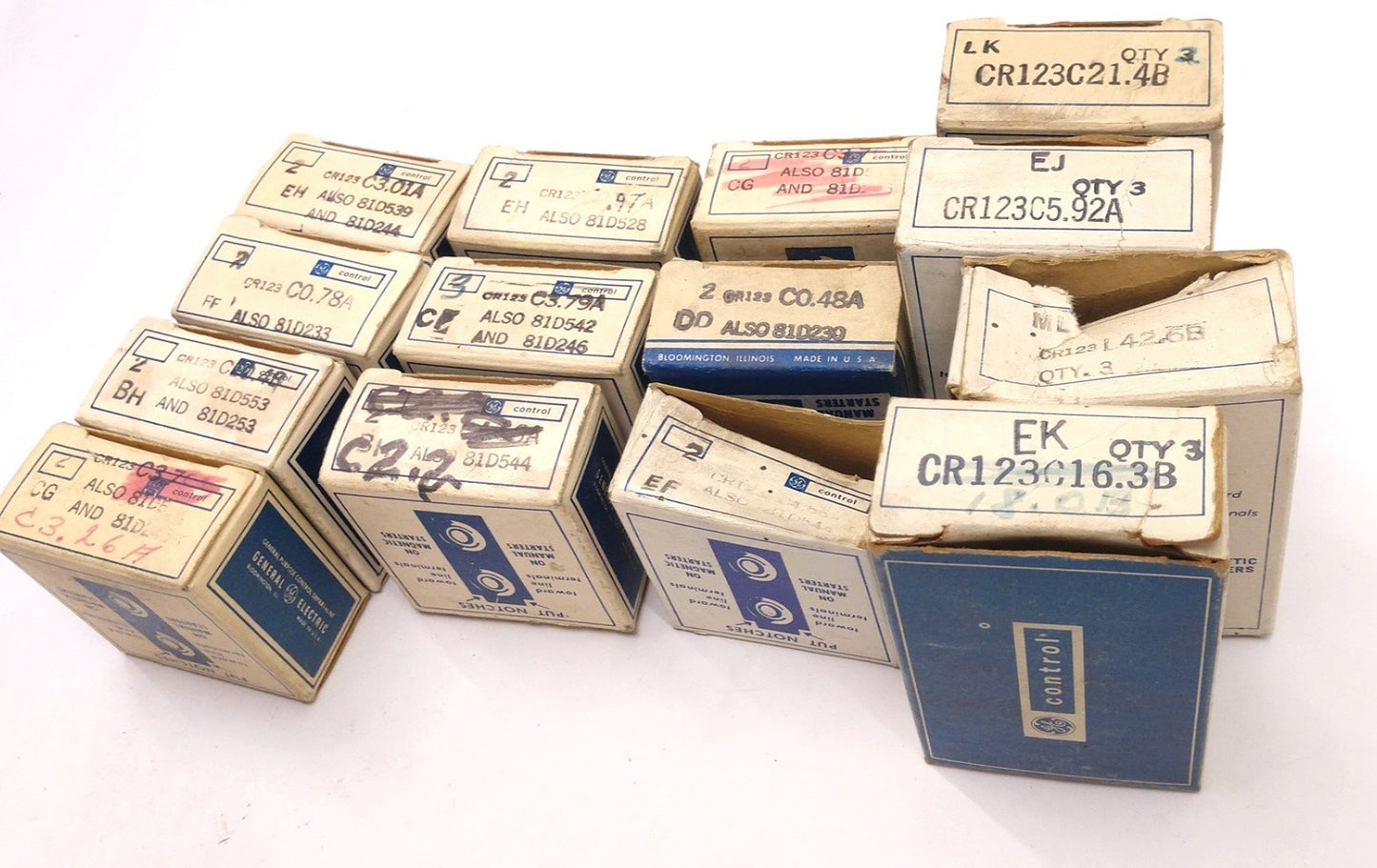 Used Lot of 14 In Box General Electric Miscellaneous Coils See Pictures