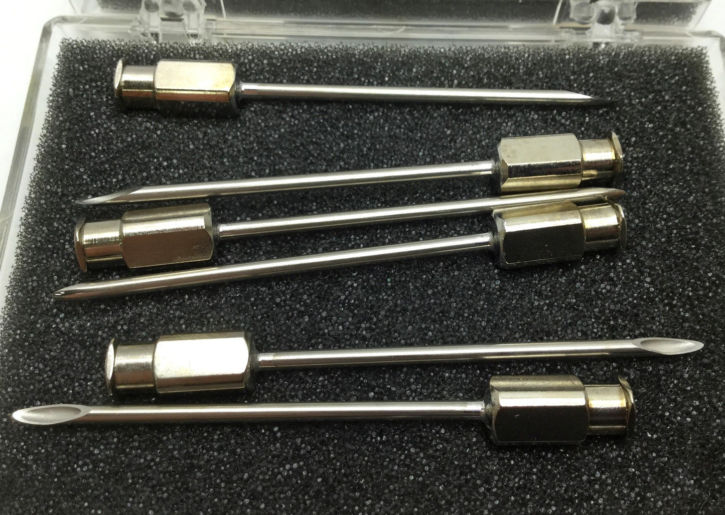 Used Hamilton N714 NDL 6/PK Pack of 6 Needles, Gauge 14, Point Style 2 Sharp
