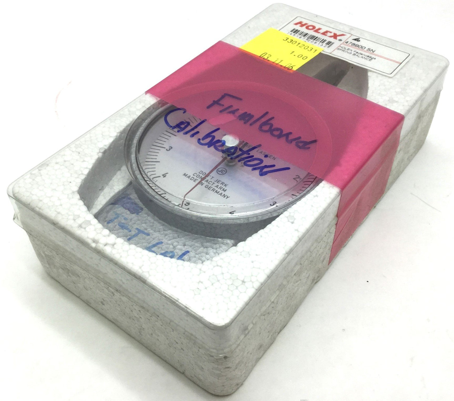 New Holex 478900 5N Spring Balance Measuring Range: 0.5 N, Scale Graduations: 0.1 N