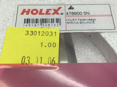 New Holex 478900 5N Spring Balance Measuring Range: 0.5 N, Scale Graduations: 0.1 N