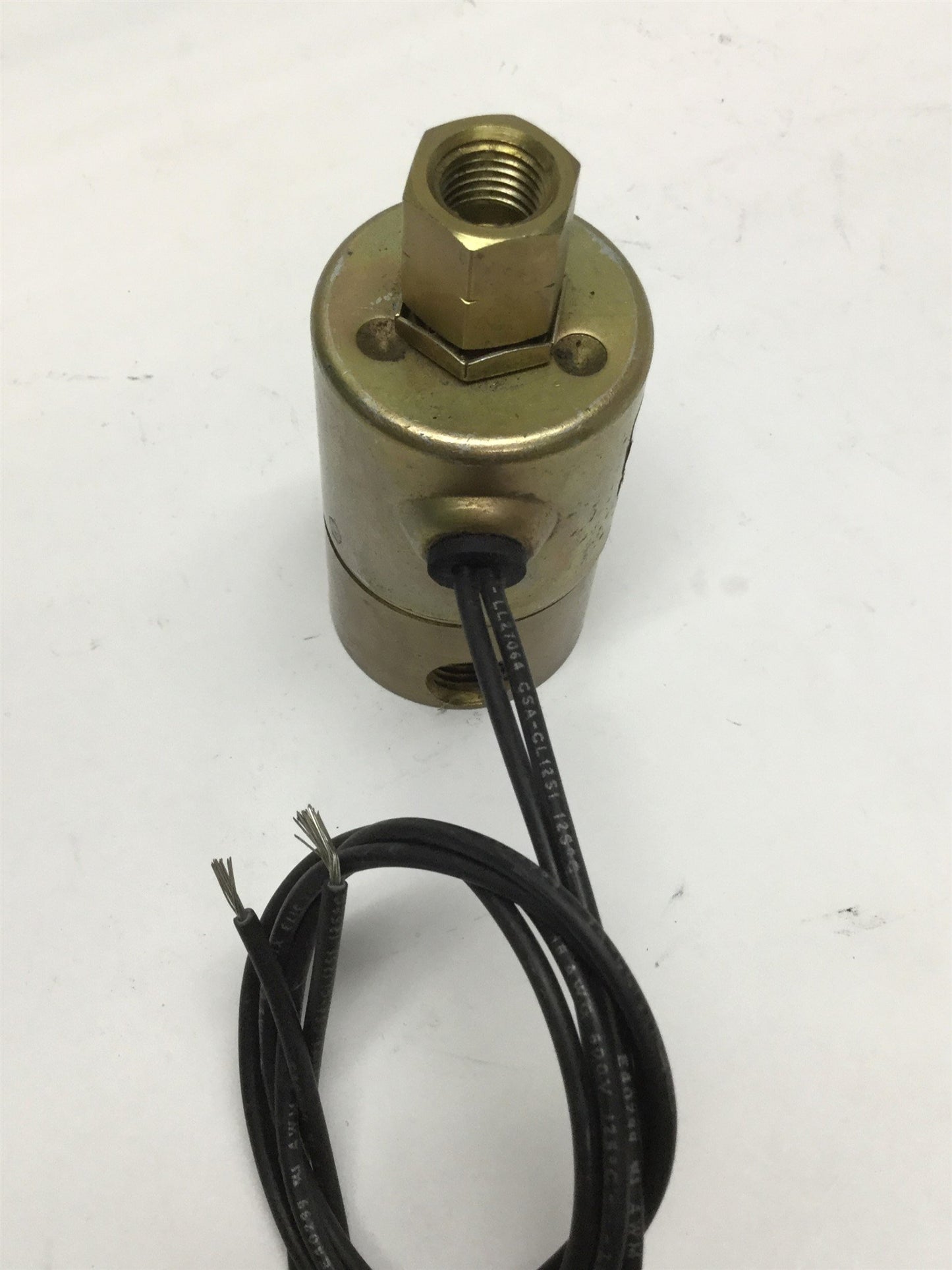 Used Norgren KIP 651125 Brass Solenoid Valve 24VDC Coil 1/8" Orifice 100psi 1/4NPT NO