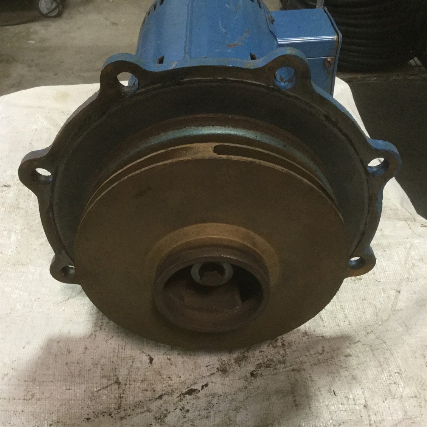 Used Mepco A7 Cast Iron In-Line Pump 1.5x2.5" 150# Flanged w/Motor 2HP 230/460VAC3Ø