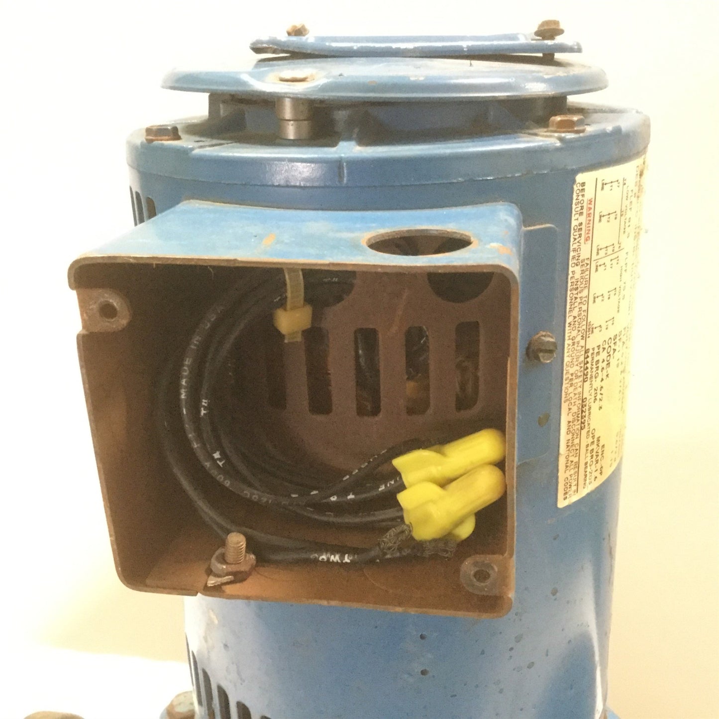 Used Mepco A7 Cast Iron In-Line Pump 1.5x2.5" 150# Flanged w/Motor 2HP 230/460VAC3Ø